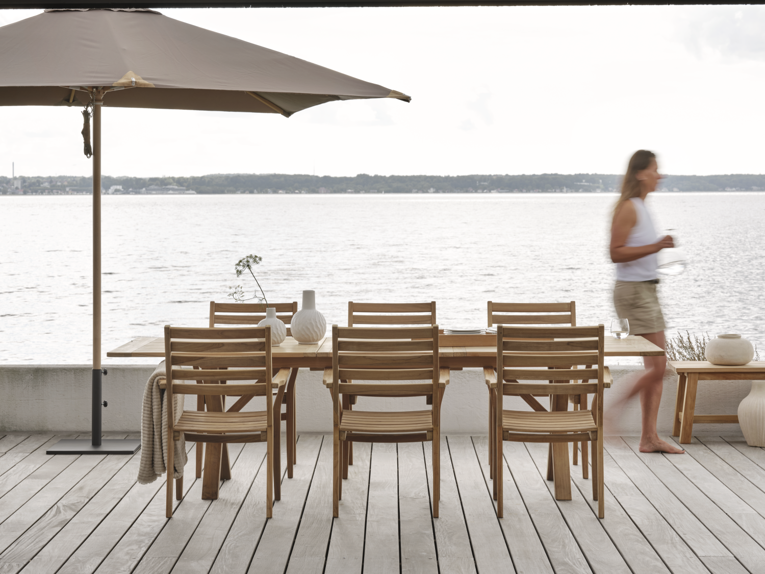 Flat parasollfot, 40 kg Antracit