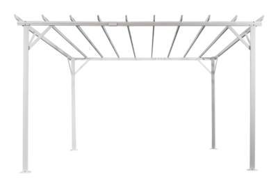 Piode pergola Vit/grå