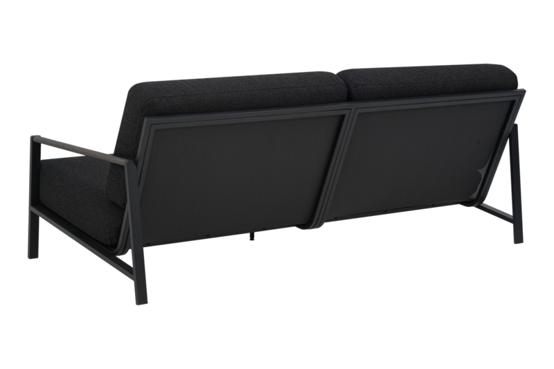 Lyra 2,5-sits soffa Svart/Teddy Black