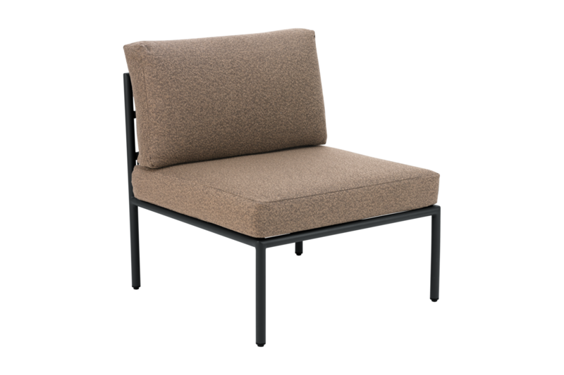 Reno mittdel Svart/Raw Peanut