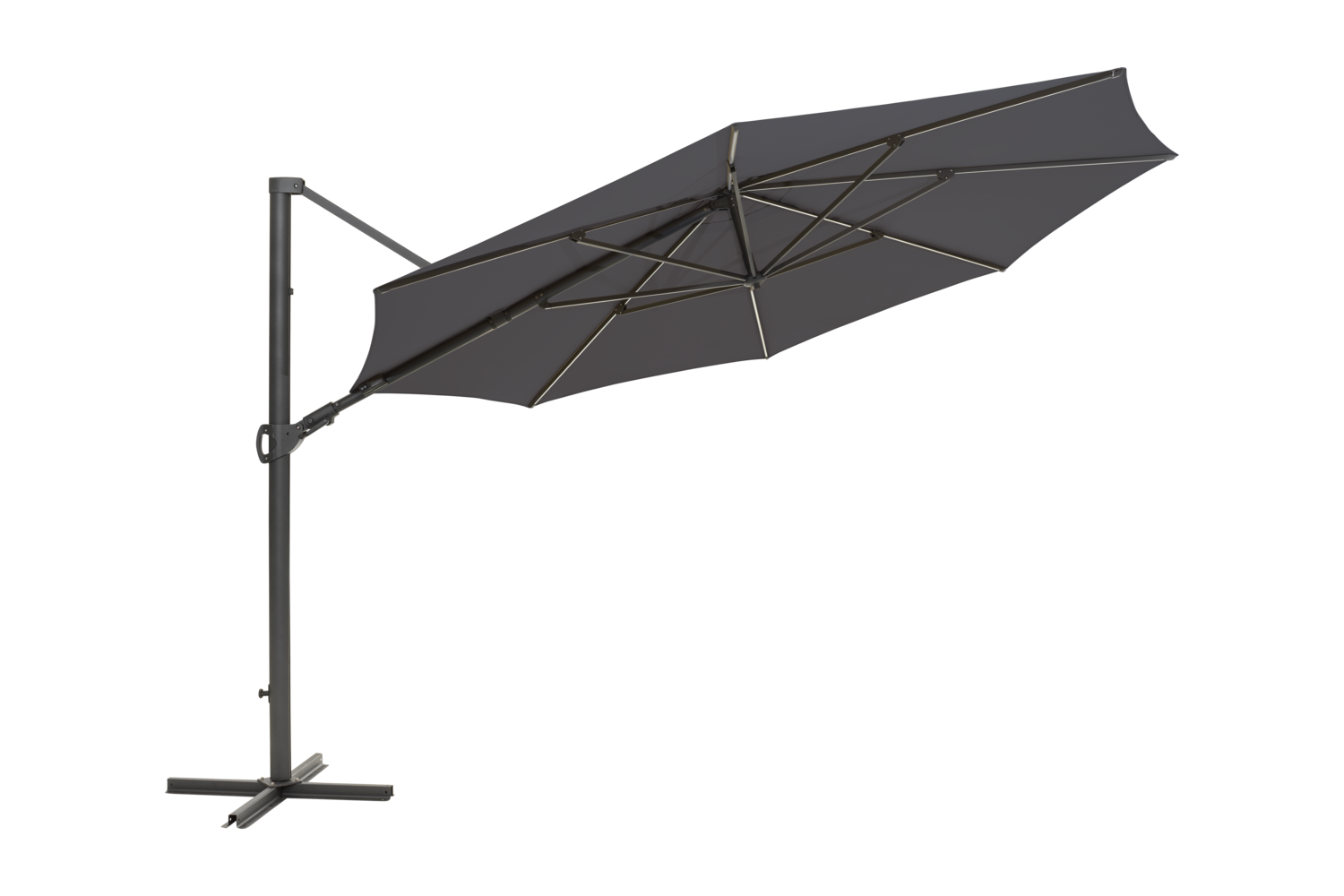 Cilento parasoll Antracit/Grå