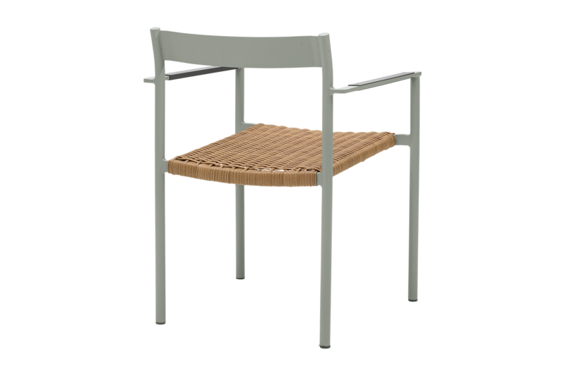 DK matstol Light Grey/Natur