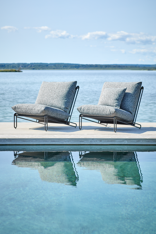 Blixt loungefåtölj Svart/Teddy Ant