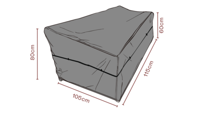 Möbelskydd fåtölj Svart