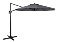 Linz frihängande parasoll Grå