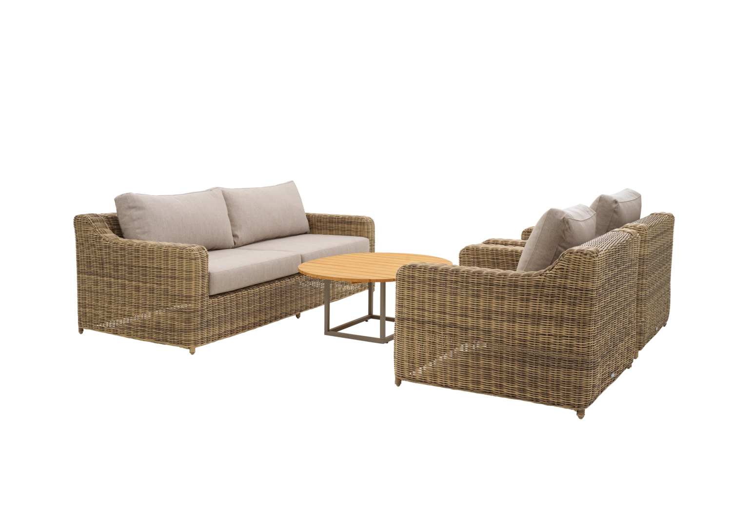 Glendon fåtölj Rustic/Beige