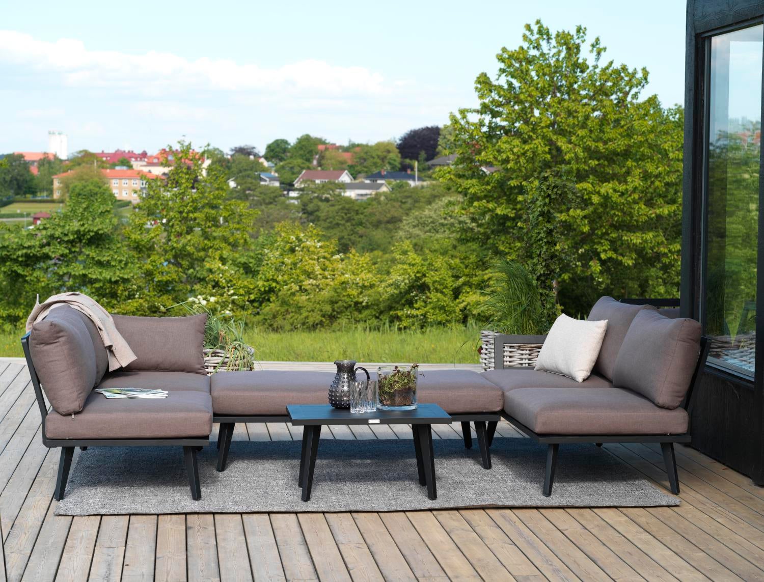 Villac sittdel Vit/Bistro brown