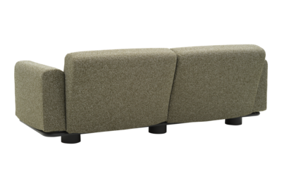 Bolster 2,5-sits soffa Antracit/Teddy Verde