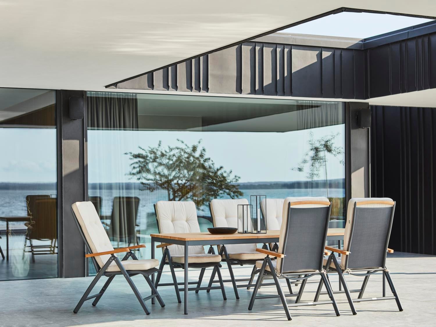 Nox matbord Antracit/Teak