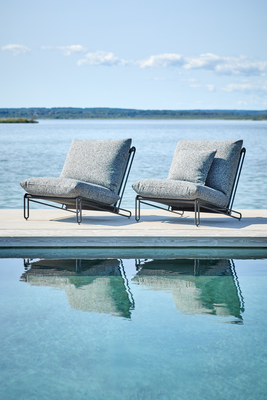 Blixt loungefåtölj Svart/Teddy Ant