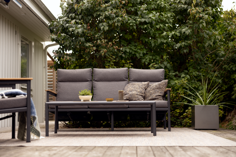 Gordon 3-sitssoffa Antracit/Soft Dawn