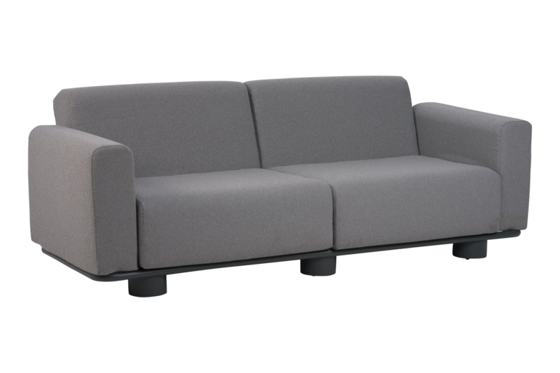 Bolster 2,5-sits soffa Antracit/Teddy Grey