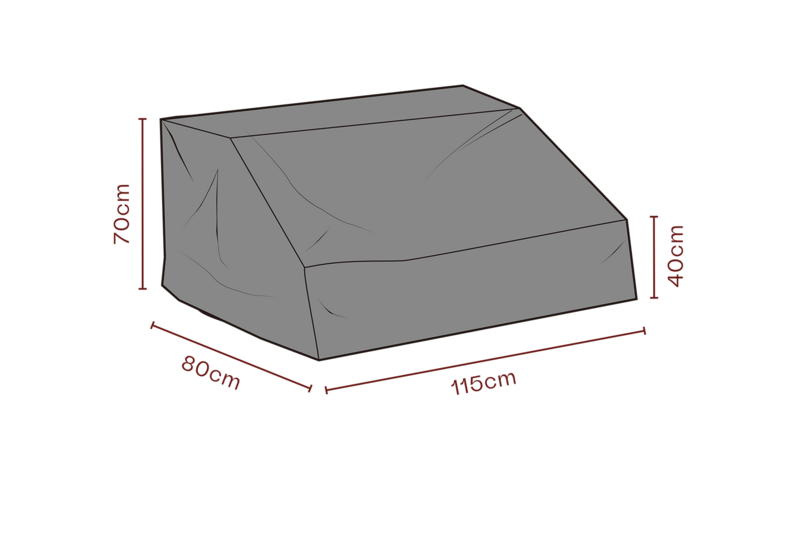 Möbelskydd mittdel Svart