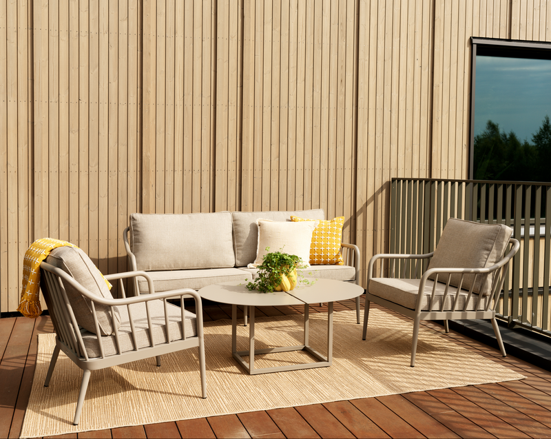 Coleville 3-sitssoffa Khaki/Burlap Beige