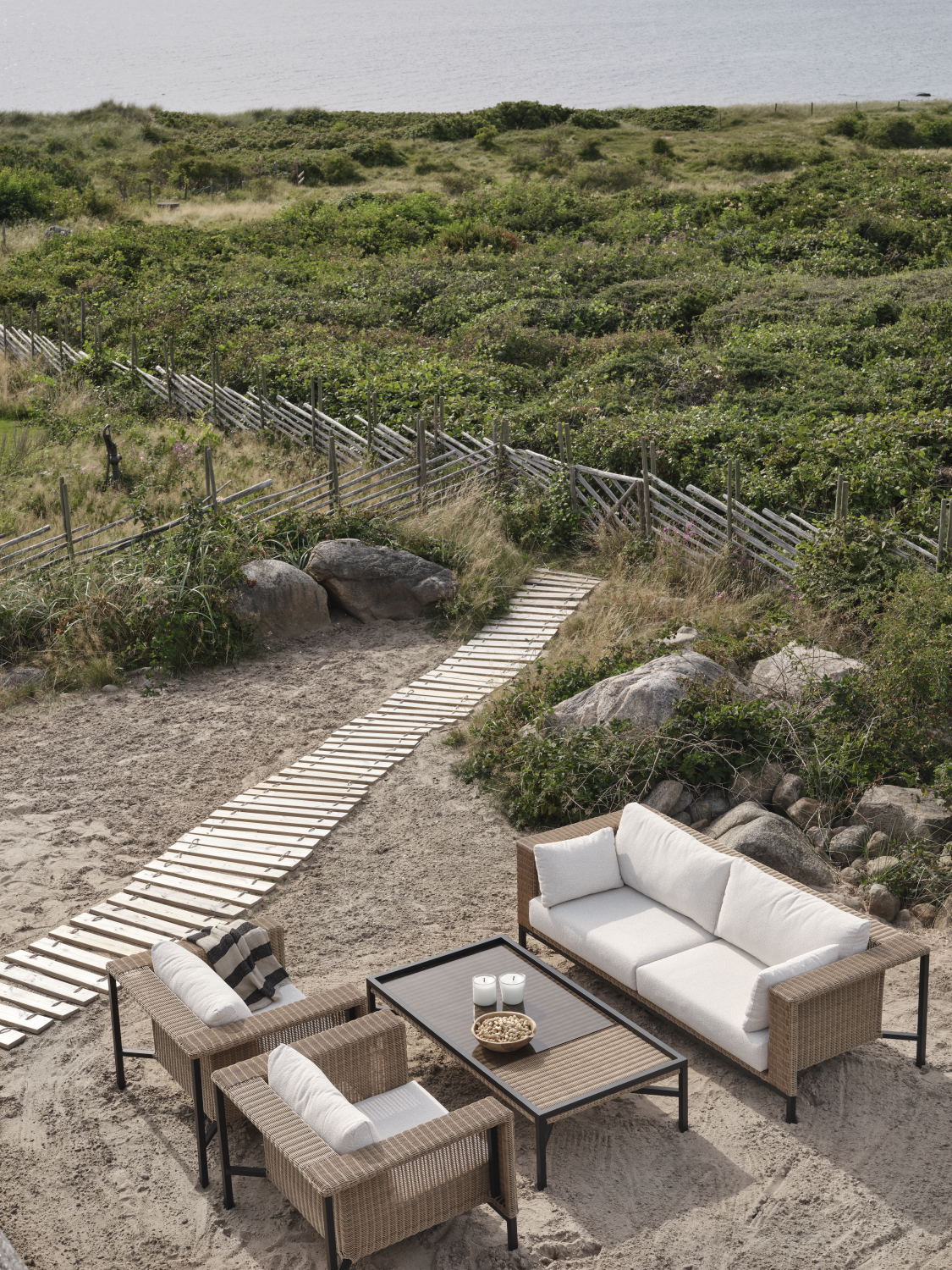 Shell 2,5-sits soffa Rustik/Teddy Rice