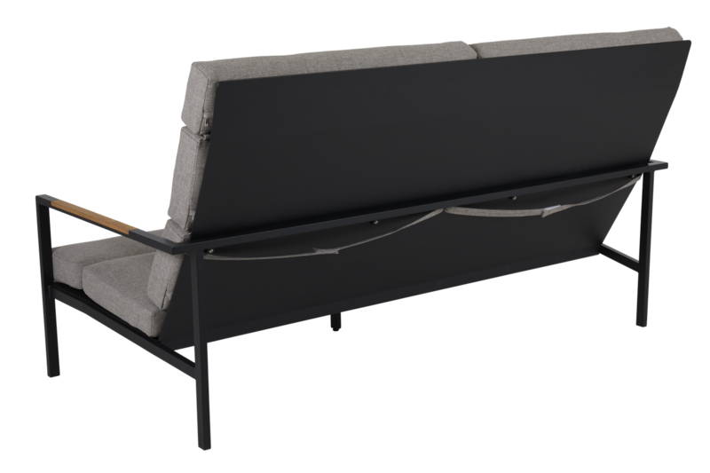 Indus 3-sitssoffa Svart/beige