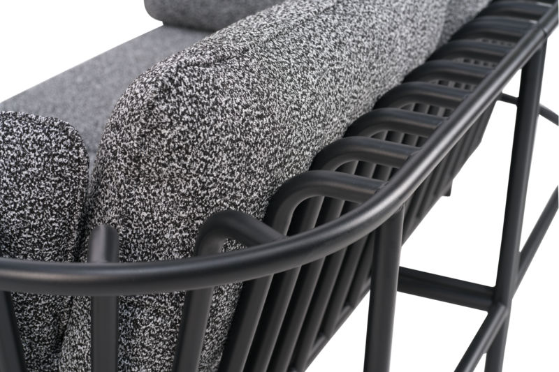 Collier fåtölj Svart/Teddy Ant