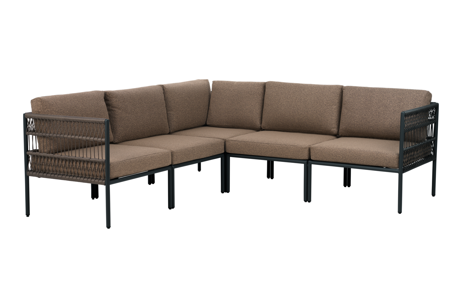 Reno mittdel Svart/Raw Peanut