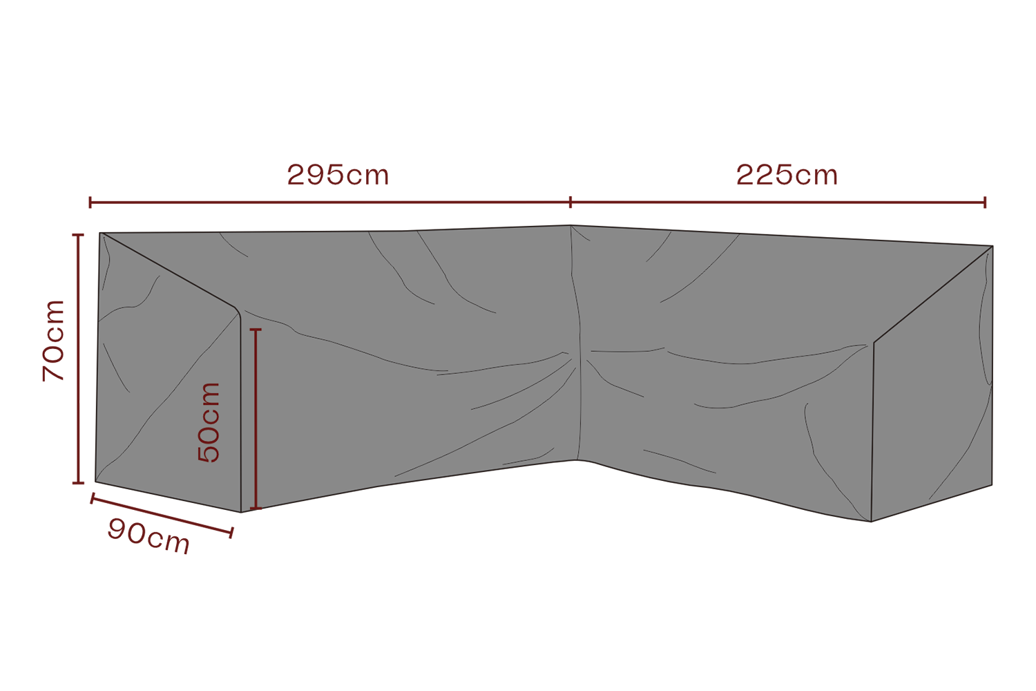 Möbelskydd hörnsoffa Svart - Andas