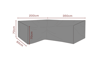 Möbelskydd hörnsoffa Svart