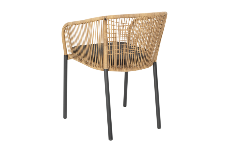 Delta karmstol Antracit/Teddy Black