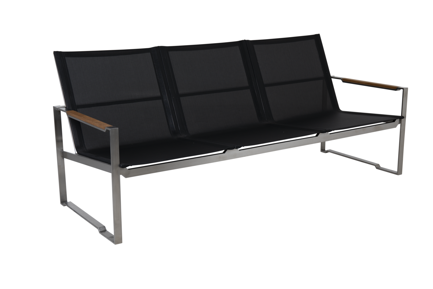 Gotland 3-sitssoffa Grå/svart