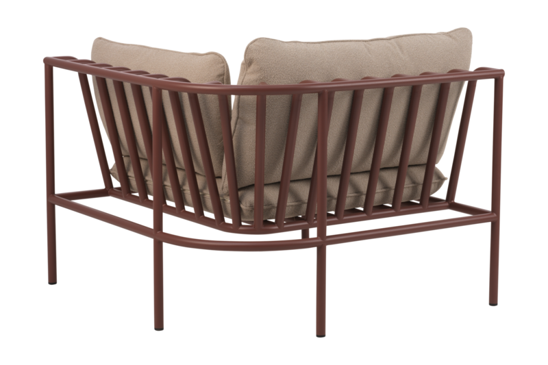 Collier hörn Zin Red/Teddy Beige