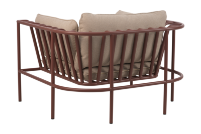 Collier fåtölj Zin Red/Teddy Beige