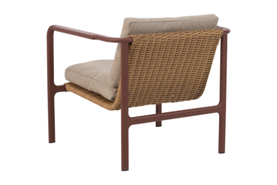 Motty fåtölj Zin Red/Teddy Beige