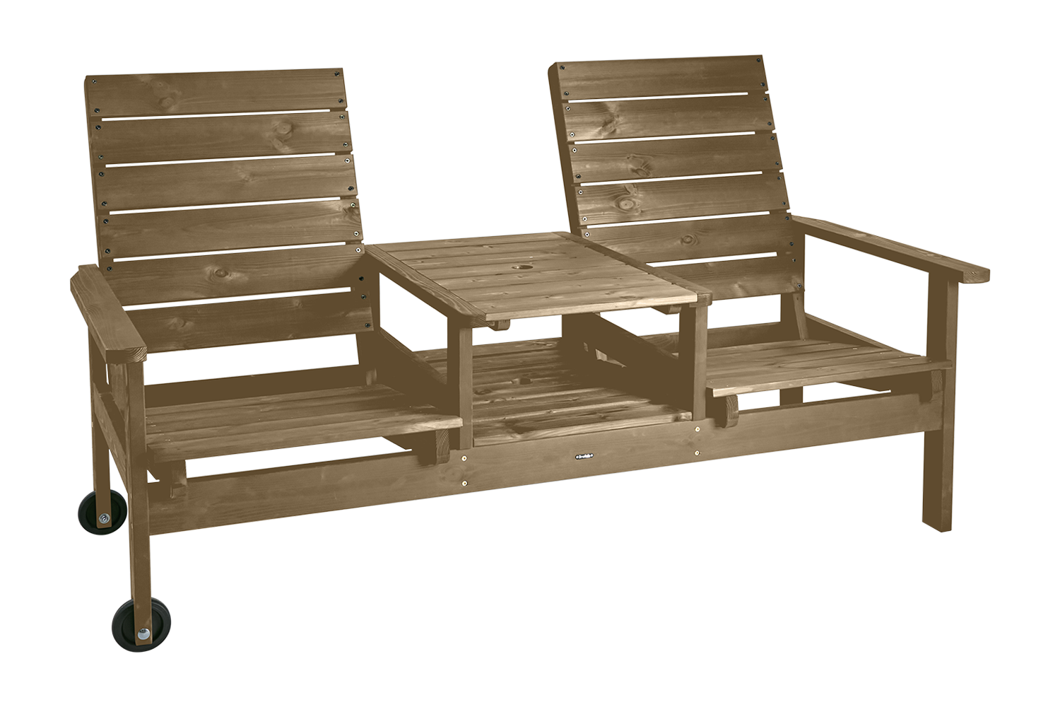 Du & Ja 2-sitssoffa Brun