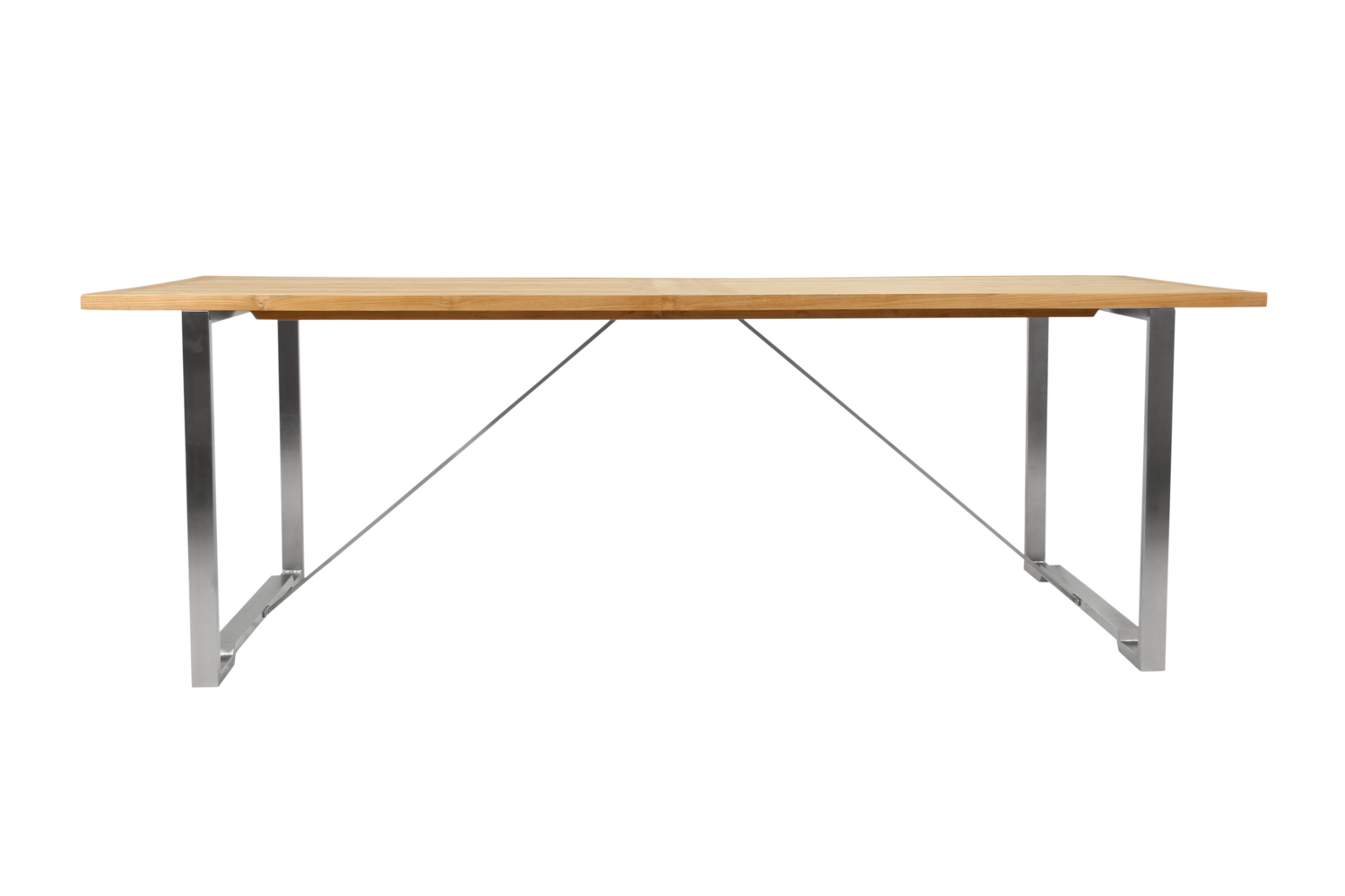 Gotland matbord Silver/teak