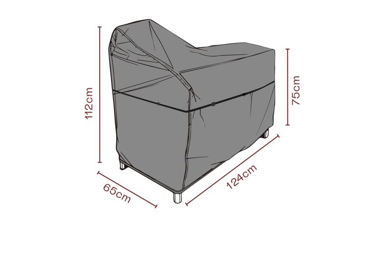 Möbelskydd utekök Svart