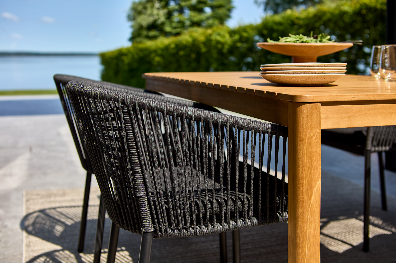 Delta karmstol Svart/Teddy Black