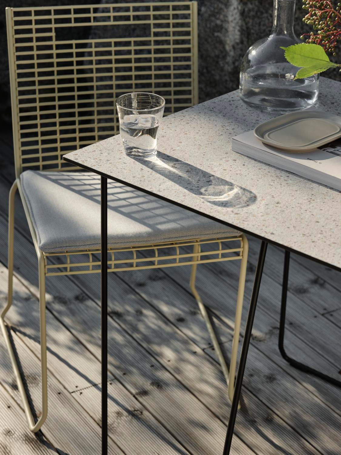 Laminat bordsskiva Beige/terrazzo