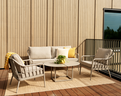 Coleville 3-sitssoffa Khaki/Burlap Beige