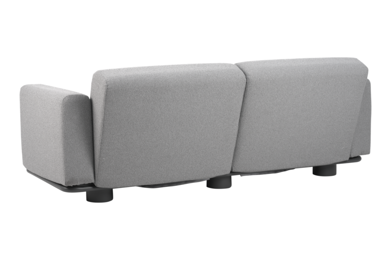 Bolster 2,5-sits soffa Antracit/Teddy Grey
