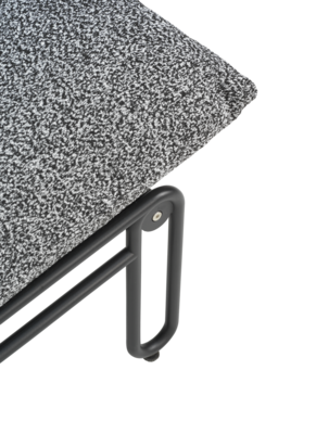 Blixt loungefåtölj Svart/Teddy Ant