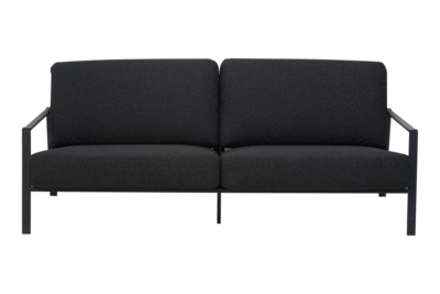 Lyra 2,5-sits soffa Svart/Teddy Black