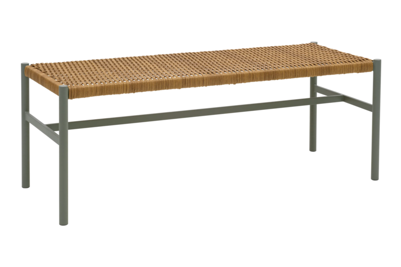 DK bänk Dusty Green/Natur