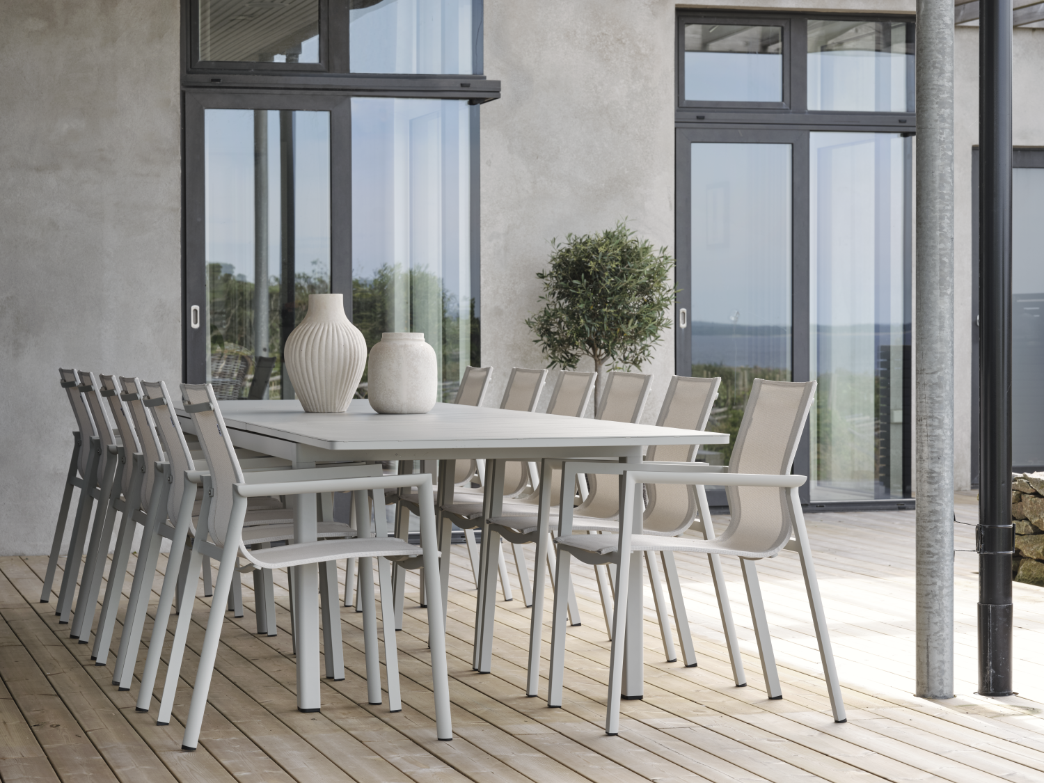 Lomma XL matbord Light Grey