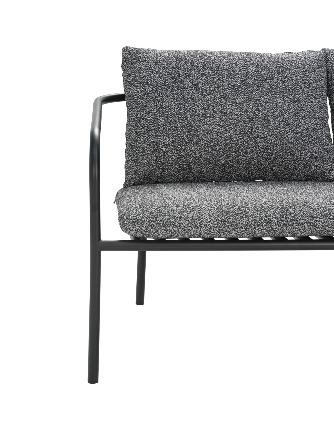 Bendt 2-sitssoffa Svart/Teddy Ant