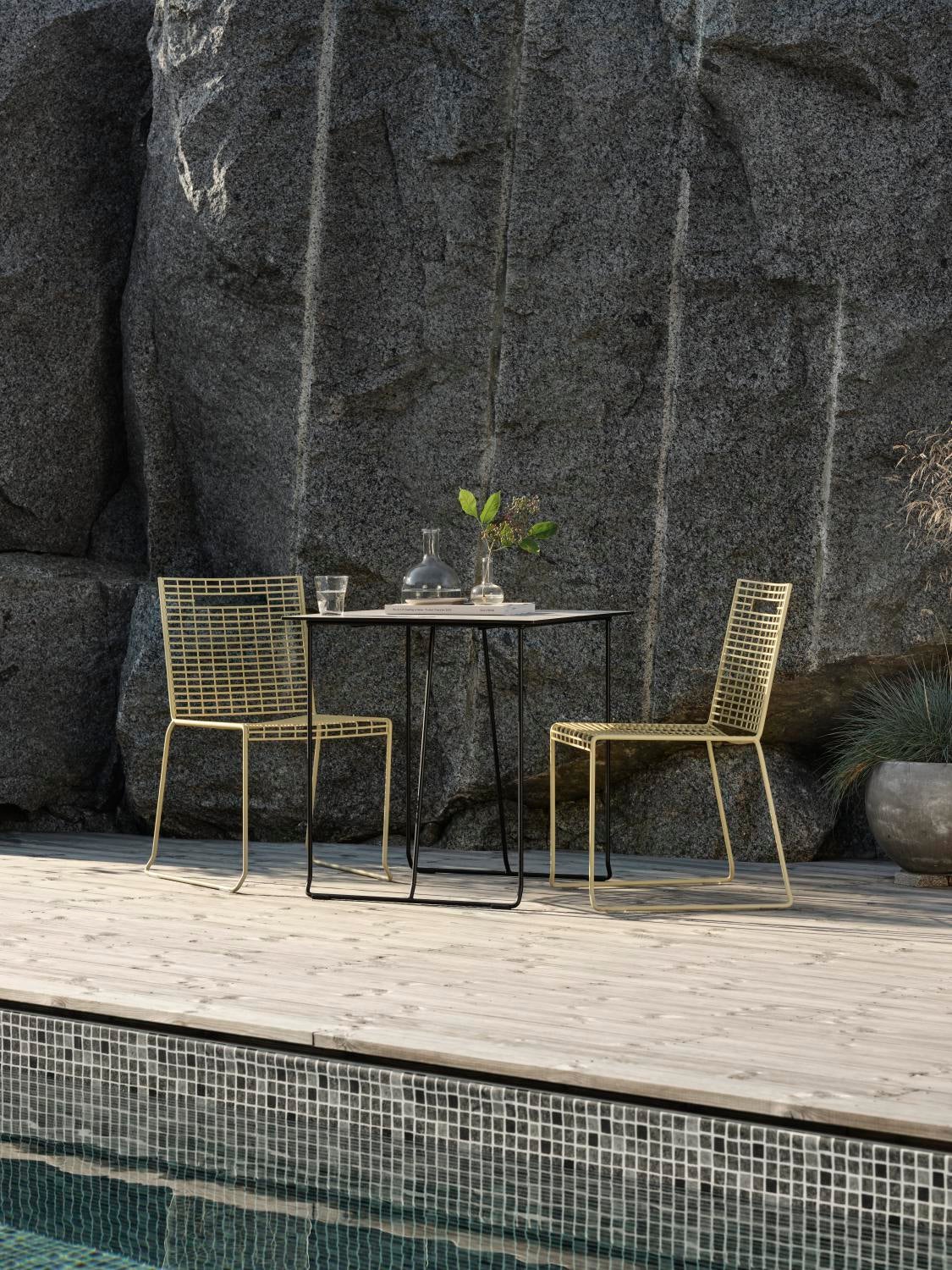 Laminat bordsskiva Beige/terrazzo