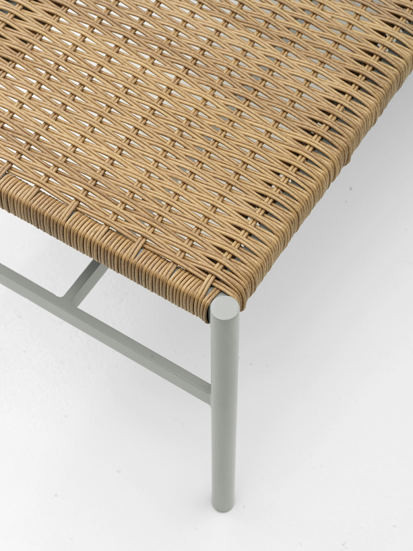 DK bänk Light Grey/Natur