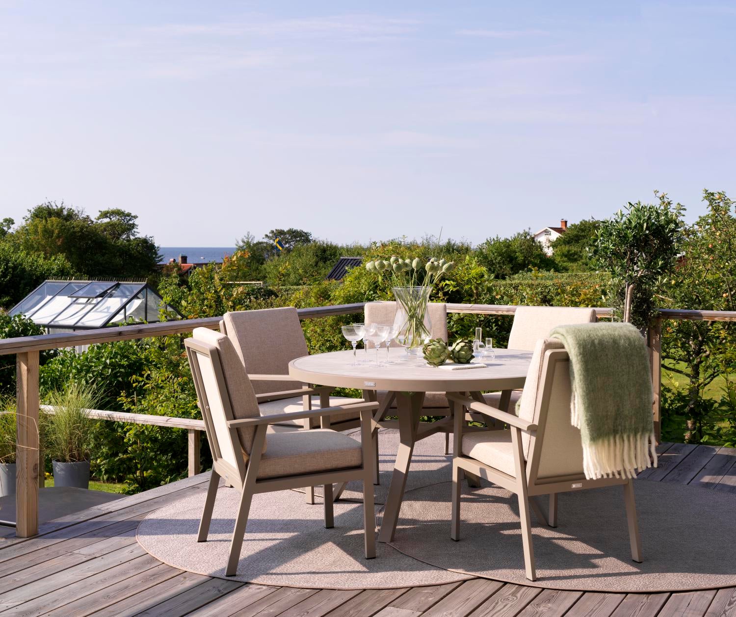 Samvaro matbord Khaki/Sand