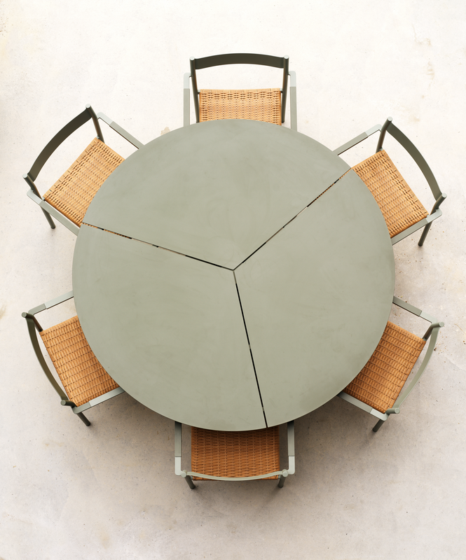 DK matstol Dusty Green/Natur