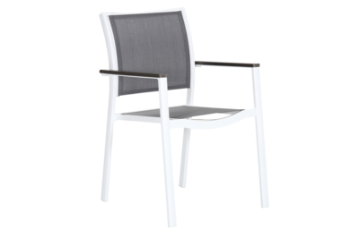 Scilla karmstol Vit/grå