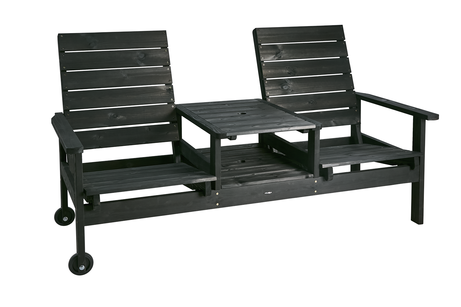 Du & Ja 2-sitssoffa Svart