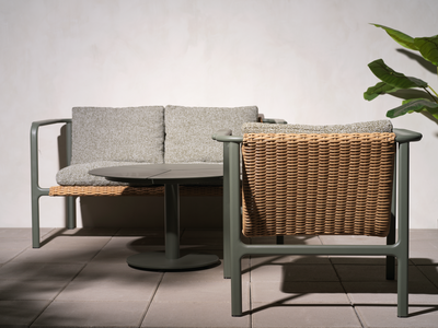 Motty 2-sitssoffa Nordic Green/Teddy Verde