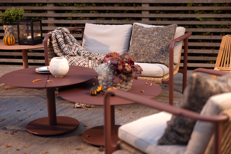 Motty 2-sitssoffa Zin Red/Teddy Beige