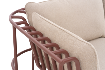 Collier fåtölj Zin Red/Teddy Beige